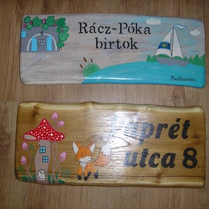 Házszámtábla vizslával utcanévtábla utcatábla házszám - otthon & életmód - ház & kert - házszám - Meska.hu