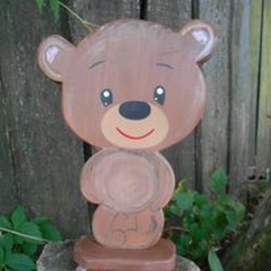 Fali akasztható maci medve - otthon & életmód - dekoráció - dísztárgy - Meska.hu