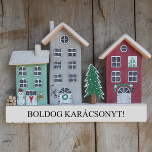 3 házikós karácsonyi dekoráció Boldog Karácsonyt felirattal vagy Adventi naptár visszaszámláló - karácsony - karácsonyi lakásdekoráció - karácsonyi ajtódíszek - Meska.hu