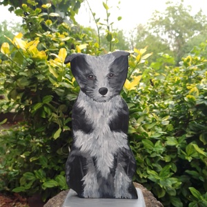 Kutya, Otthon & Életmód, Dekoráció, Ajtó- és ablak dekoráció, Ajtótámasz, Famegmunkálás, Festett tárgyak, MESKA