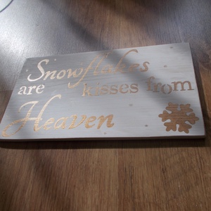 Karácsonyi kopogtató A hópehely egy mennyei érintés - Meska.hu