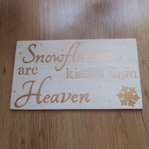 Karácsonyi kopogtató A hópehely egy mennyei érintés - otthon & életmód - dekoráció - ajtó- és ablak dekoráció - ajtódísz & kopogtató - Meska.hu