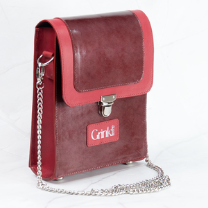 Grinkli VILARI Bordó lakk válltáska - táska & tok - kézitáska & válltáska - kézitáska - Meska.hu