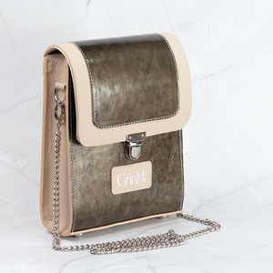 Grinkli VILARI bronz válltáska - táska & tok - kézitáska & válltáska - alkalmi táska - Meska.hu