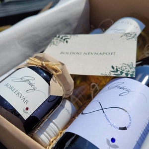 Névnapi ajándékcsomag férfiaknak - élelmiszer - alkoholos italok - Meska.hu