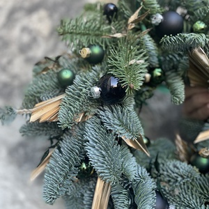 Elegáns, Karácsonyi kopogtató - karácsony - karácsonyi lakásdekoráció - karácsonyi ajtódíszek - Meska.hu