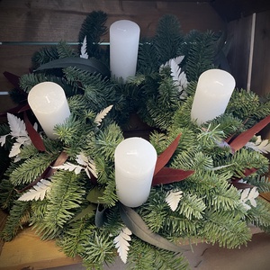 Adventi asztaldísz- Ginevra - karácsony - adventi díszek - adventi koszorú - Meska.hu