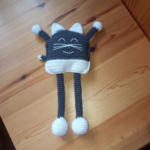 Cuki cica amigurumi játék - játék & sport - plüssállat & játékfigura - cica - Meska.hu
