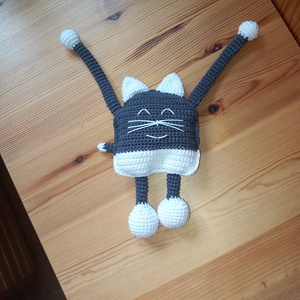 Cuki cica amigurumi játék - játék & sport - plüssállat & játékfigura - cica - Meska.hu