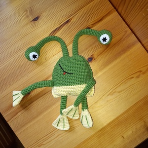 Breki amigurumi játék - játék & sport - plüssállat & játékfigura - béka - Meska.hu