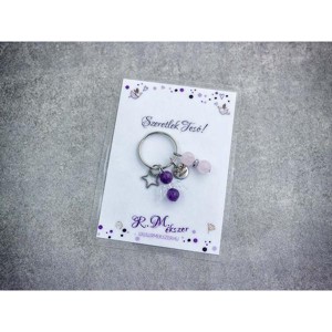 Szeretlek Tesó kulcstartó ásványokkal, Táska & Tok, Kulcstartó & Táskadísz, Kulcstartó, , MESKA