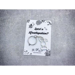 Leszel a Keresztapukám stílusos nyuszi medálos kulcstartó, Táska & Tok, Kulcstartó & Táskadísz, Kulcstartó, , MESKA