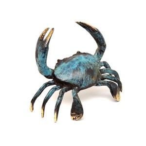 Réz figura rák kék arany 7x11cm, Otthon & Életmód, Dekoráció, Dísztárgy, , MESKA