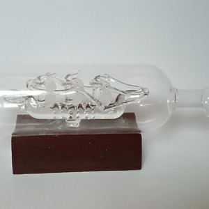 Kis hajó üvegben vitorlás palack  - otthon & életmód - dekoráció - asztal és polc dekoráció - asztaldísz - Meska.hu