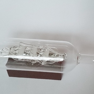 Kis hajó üvegben vitorlás palack  - otthon & életmód - dekoráció - asztal és polc dekoráció - asztaldísz - Meska.hu