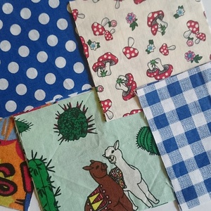 DIY Patchwork foltvarró csomag Fiús minta 100 db 10x10 cm  - kellékek & szerszámok - méteráru - anyagcsomag - Meska.hu
