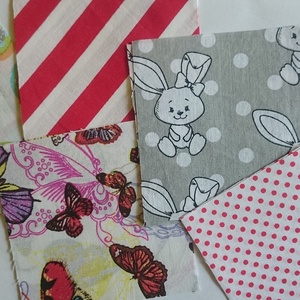 DIY Patchwork foltvarró csomag Lány minta 100 db 10x10 cm - kellékek & szerszámok - méteráru - anyagcsomag - Meska.hu