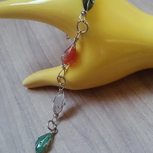 Vegyes ásvány karkötő karlánc - ékszer - karkötő - gyöngyös karkötő - Meska.hu