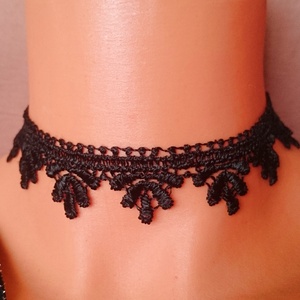Levélmintás choker nyaklánc nyakék Halloween  - Meska.hu