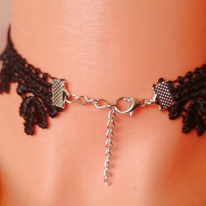 Levélmintás choker nyaklánc nyakék Halloween  - ékszer - nyaklánc - nyakpánt, gallér - Meska.hu