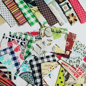 100 db Felnőtt patchwork 10x10 8X8 cm pamutvászon csomag  - kellékek & szerszámok - Meska.hu
