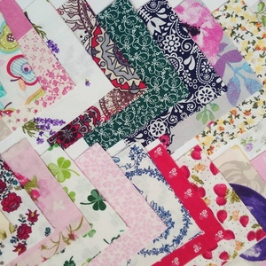 100 db Növény mintás patchwork 10x10 cm pamutvászon csomag  - kellékek & szerszámok - méteráru - anyagcsomag - Meska.hu