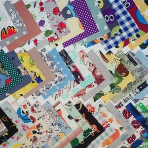 100 db Fiú mintás patchwork 10x10 cm pamutvászon csomag F1, Kellékek & szerszámok, Méteráru, Anyagcsomag, Varrás, MESKA