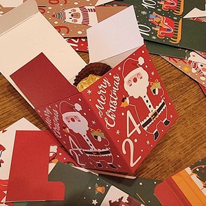 24 részes adventi kalendárium karácsony mintás doboz - Meska.hu