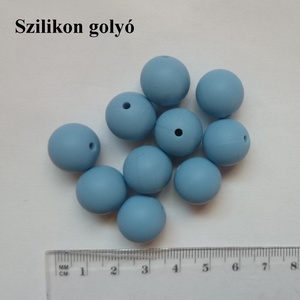 10 db kék szilikon gyöngy csomag, Kellékek & szerszámok, Gyöngyfűzés kellékek, Egyéb alkatrész, , MESKA