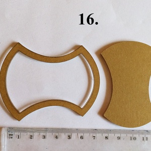 Erős plexi hatszög sablon párban 16. forma , Kellékek & szerszámok, Szerszámok, eszközök, Sablonok, , MESKA