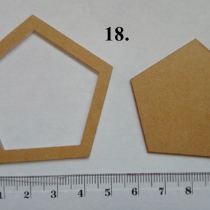 Erős plexi hatszög sablon párban 18. forma , Kellékek & szerszámok, Szerszámok, eszközök, Sablonok, , MESKA