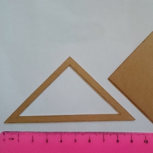 Erős plexi hatszög sablon párban 25. forma , Kellékek & szerszámok, Szerszámok, eszközök, Sablonok, , MESKA