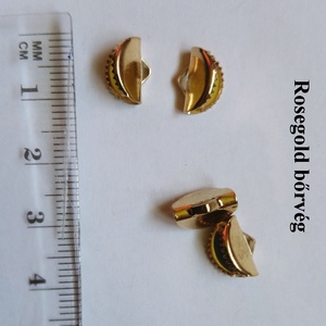 10 db rózsaarany rosegold színű ékszer alkatrész végzáró bőrvég szalagvég  - kellékek & szerszámok - ékszerkellék - szalagvég, bőrvég, végzáró - Meska.hu