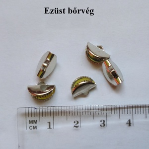 10 db ezüst színű ékszer alkatrész végzáró bőrvég szalagvég , Kellékek & szerszámok, Ékszerkellék, Szalagvég, bőrvég, végzáró, , MESKA