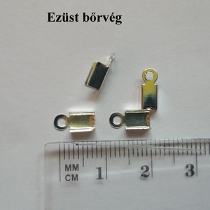 20 db ezüst színű ékszer alkatrész végzáró bőrvég szalagvég , Kellékek & szerszámok, Ékszerkellék, Szalagvég, bőrvég, végzáró, , MESKA