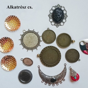 Ékszer Alkatrész csomag bronz medál alapok  - Meska.hu