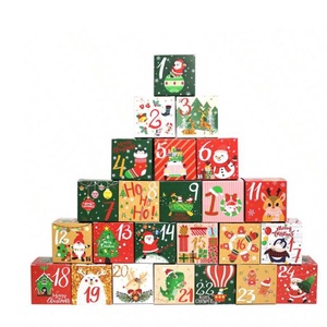 24 részes adventi kalendárium karácsony mintás doboz - Meska.hu