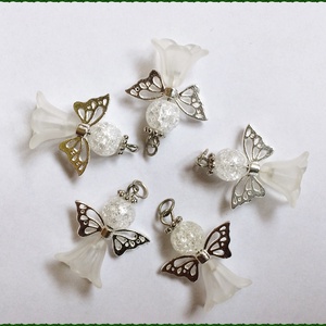 Lepke szárnyas angyal Karácsony ajándék 5 db egyben ajándékkísérő , Esküvő, Emlék & Ajándék, Köszönőajándék, Ékszerkészítés, MESKA