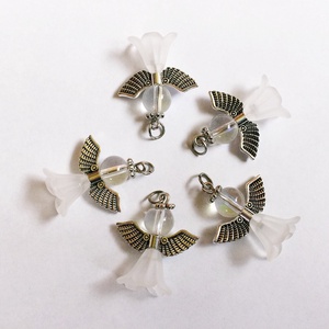 Angyal szárnyas fehér Karácsony ajándék kísérő 5 db ajándékkísérő , Esküvő, Emlék & Ajándék, Köszönőajándék, Ékszerkészítés, MESKA