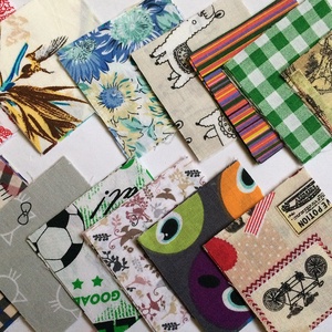 100 db vegyes mintájú patchwork 8x8 cm pamutvászon csomag V1 - kellékek & szerszámok - méteráru - anyagcsomag - Meska.hu