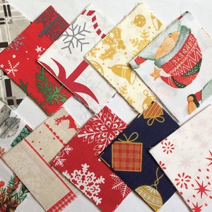 100 db Karácsony patchwork 10x10 cm pamutvászon csomag KA, Kellékek & szerszámok, Méteráru, Anyagcsomag, , MESKA