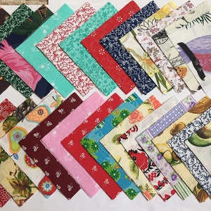 50 db vegyes mintájú patchwork 10x10 cm pamutvászon csomag VA, Kellékek & szerszámok, Méteráru, Anyagcsomag, , MESKA