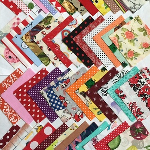 100 db vegyes mintájú patchwork 10x10 cm pamutvászon csomag VC, Kellékek & szerszámok, Méteráru, Anyagcsomag, , MESKA