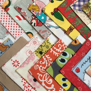 100 db vegyes mintájú patchwork 10x10 cm pamutvászon csomag VD - kellékek & szerszámok - méteráru - anyagcsomag - Meska.hu