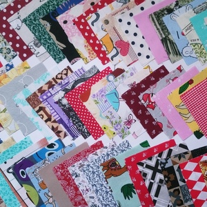100 db gyerek mintájú patchwork 10x10 cm pamutvászon csomag GYH, Kellékek & szerszámok, Méteráru, Anyagcsomag, , MESKA
