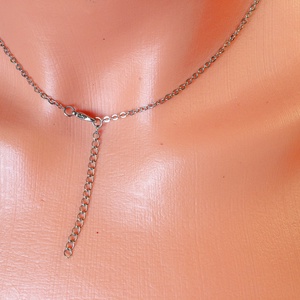 Tengeri csillag fehér medál köves nyaklánc - ékszer - nyaklánc - medálos nyaklánc - Meska.hu