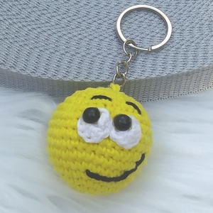 Horgolt emoji kulcstartó, Táska & Tok, Kulcstartó & Táskadísz, Táskadísz, Horgolás, MESKA