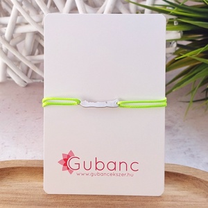 Balaton zsineg karkötő, neonzöld - Meska.hu