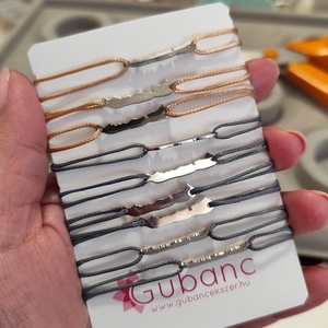 Balaton zsineg karkötő, 9 db - ékszer - karkötő - karkötő medállal - Meska.hu