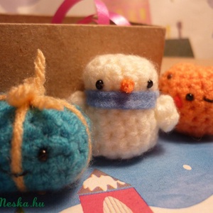Adventi apróságok - Pingvin és hóember páros -  - Meska.hu